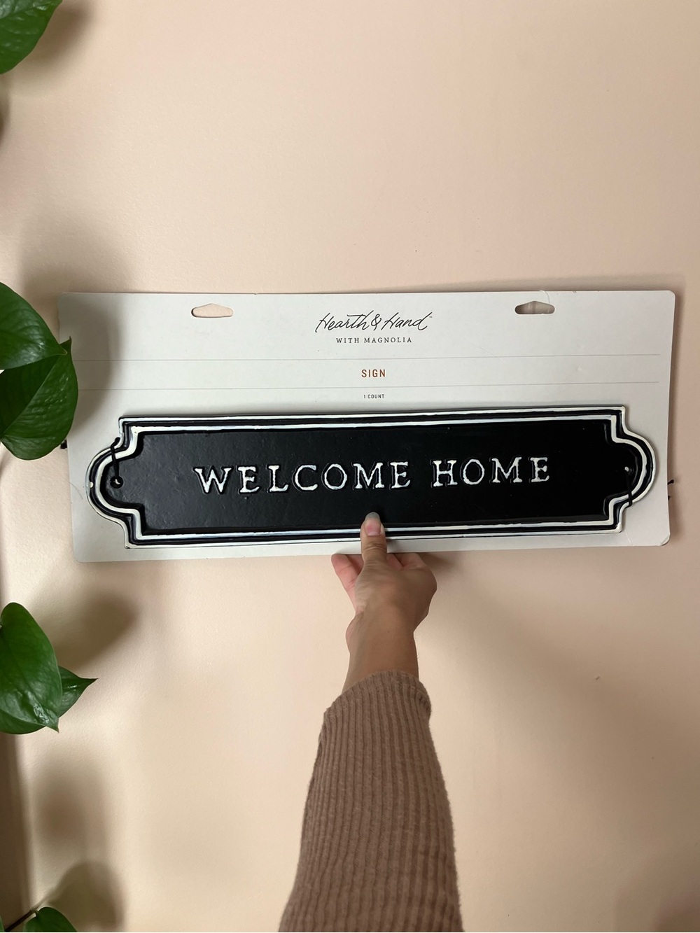 Hearth and Hand Welcome Home Sign